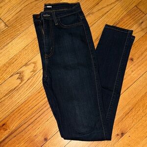 Dark Blue High Waisted Skinny Jeans